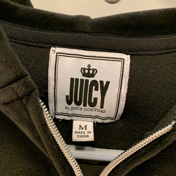 Juicy Couture Classic Black Zip-Up Hoodie - Picture 2 of 6